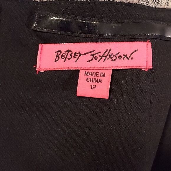 Betsey Johnson NWT Black Mesh Tulle Sleeveless Mini Dress Size 12 - Picture 11 of 13